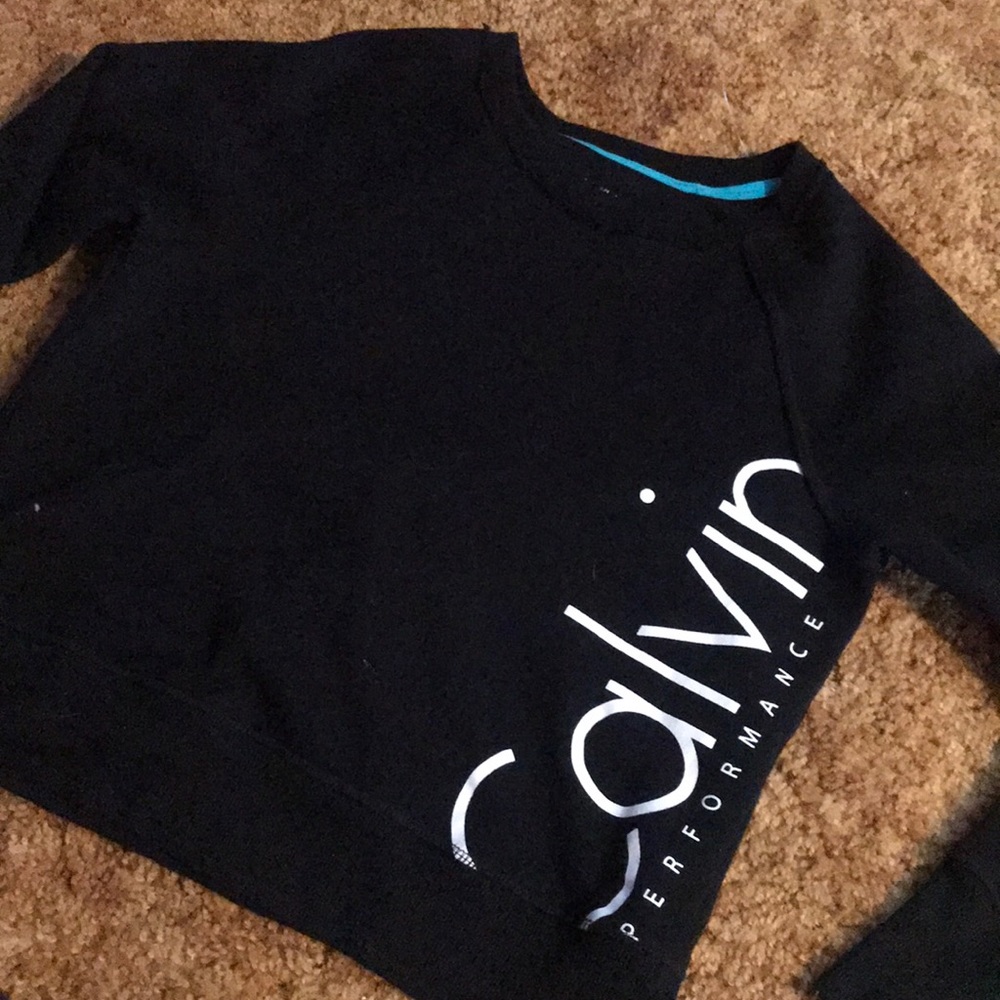 Calvin klein crop crewneck size SMALL